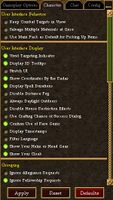 Character Options Panel