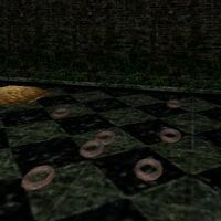 Chain links on ground.