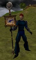 Reinforced Gromnie Banner with Crest